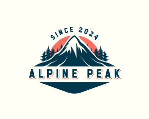 Alpine - Alpine Peak Mountain logo design
