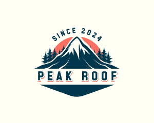 Alpine Peak Mountain logo design