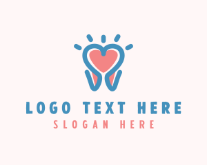 Dental - Heart Tooth Dentist logo design