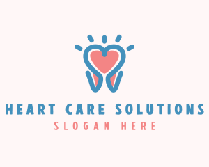 Heart Tooth Dentist logo design