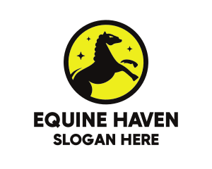 Horse Stallion Equine logo design