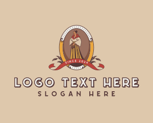 Traditional Outfit - Filipino Traditional Dress logo design