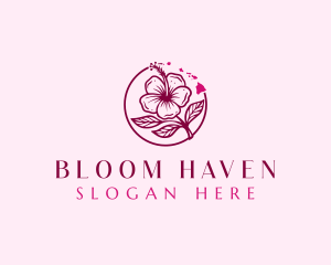 Hawaiian Large Hibiscus logo design