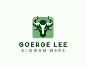 Steakhouse - Bull Geometric Animal logo design
