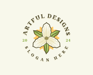 Trillium Flower New Jersey Logo