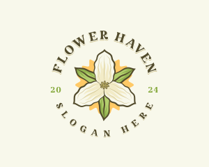 Trillium Flower New Jersey logo design