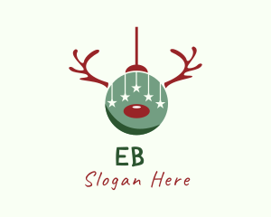 Reindeer Christmas Ball  Logo
