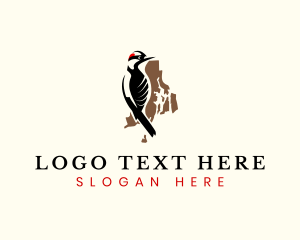 Rhode Island Woodpecker logo design