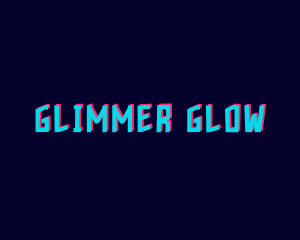 Glitch Glow Gamer logo design