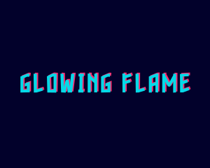 Glitch Glow Gamer logo design