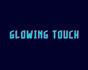 Glitch Glow Gamer logo design