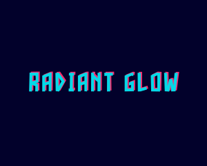 Glow - Glitch Glow Gamer logo design