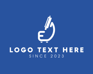 Microbiologist - Medical Laboratory Letter E logo design