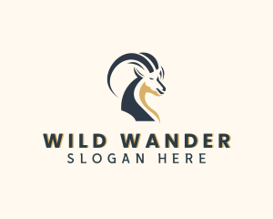 Wild Mountain Goat  logo design