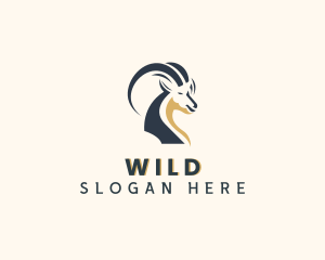 Wild Mountain Goat  logo design