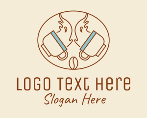 Latte - Brewed Coffee Cups logo design