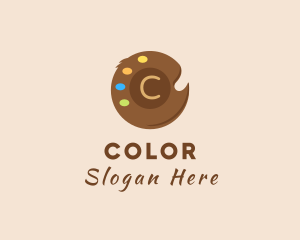 Color Paint Palette logo design
