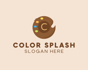 Color Paint Palette logo design