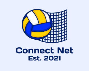 Volleyball Sports Net logo design