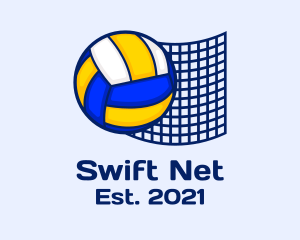 Volleyball Sports Net logo design