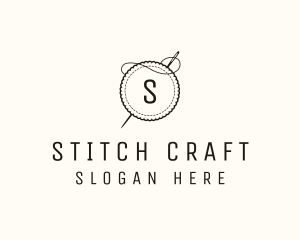 Cross Stitch - Patch Needle Tailoring logo design