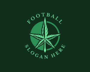 Medicine - Natural Marijuana Leaf logo design