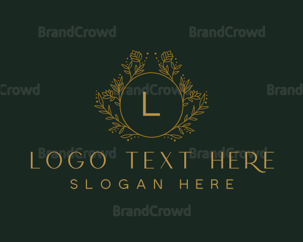 Elegant Flower Ornament Logo