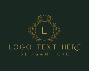 Elegant Flower Ornament logo design