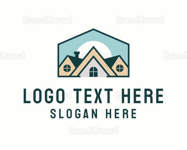 Residential House Roof Logo