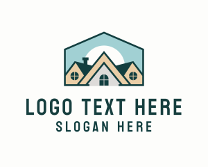 Architect - Residential House Roof logo design