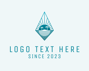 Blue - Diamond Summer Island logo design