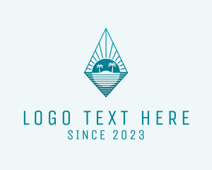 Seaside - Diamond Summer Island logo design