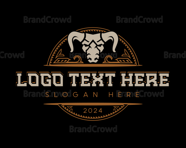 Rodeo Farm Cattle Logo