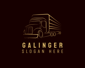 Truck - Freight Delivery Automobile logo design