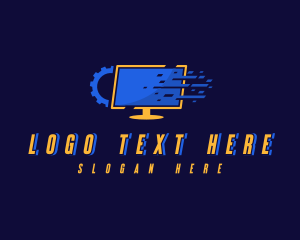 Technology - Cogwheel Computer Technology logo design