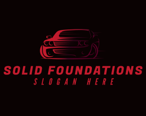 Sedan - Red Drift Racing logo design
