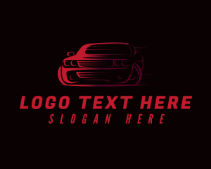 Car Dealer - Red Drift Racing logo design