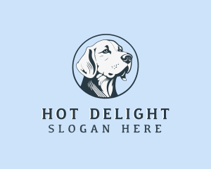 Vintage Labrador Dog logo design