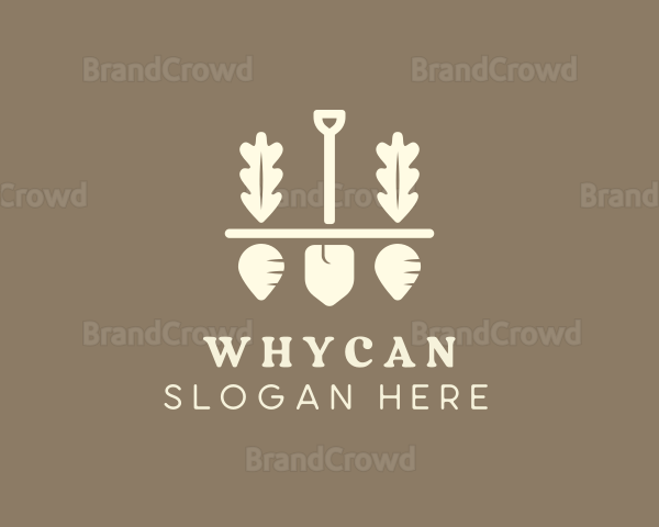 Shovel Vegetable Farm Logo