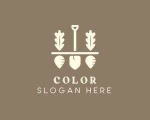 Shovel Vegetable Farm Logo