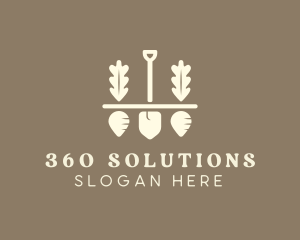 Shovel Vegetable Farm logo design