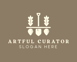 Shovel Vegetable Farm logo design