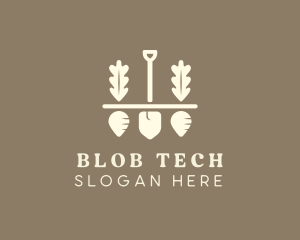 Shovel Vegetable Farm logo design