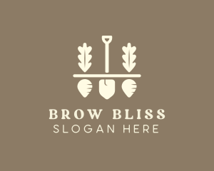 Shovel Vegetable Farm logo design