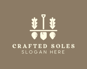 Shovel Vegetable Farm logo design