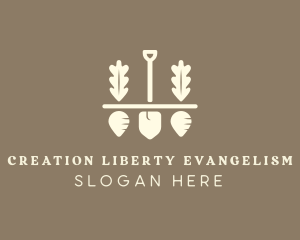 Shovel Vegetable Farm logo design