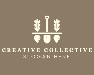 Shovel Vegetable Farm logo design