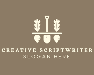 Shovel Vegetable Farm logo design