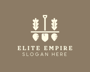 Shovel Vegetable Farm logo design