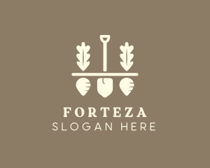 Shovel Vegetable Farm logo design